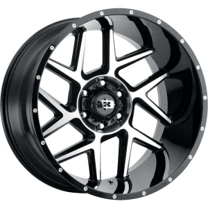 Vision Wheel Off-Road – 360 SLIVER – Black – 20″x10″ -25mm – Summer Wheels – 360-20073GBMF-25